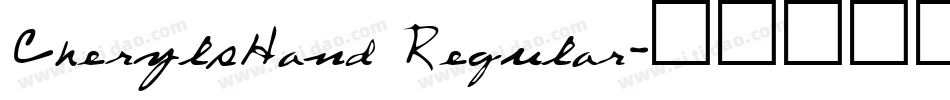 CherylsHand Regular字体转换